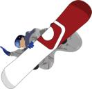a snowboard a kirly